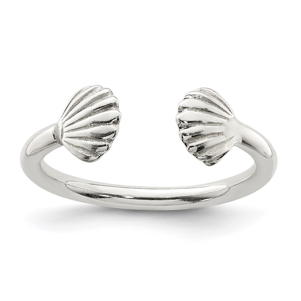 Kazi Luxury Sterling Silver Shell Ring